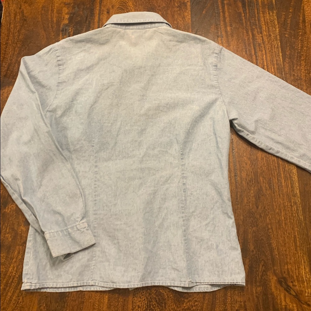 Talbots- Denim Button Down - Size Small - image 4